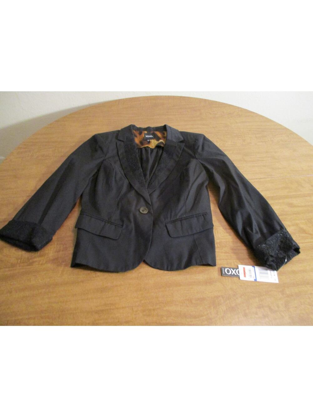 XOXO BLACK LONG SLEEVE Y2K BLAZER SIZE XL